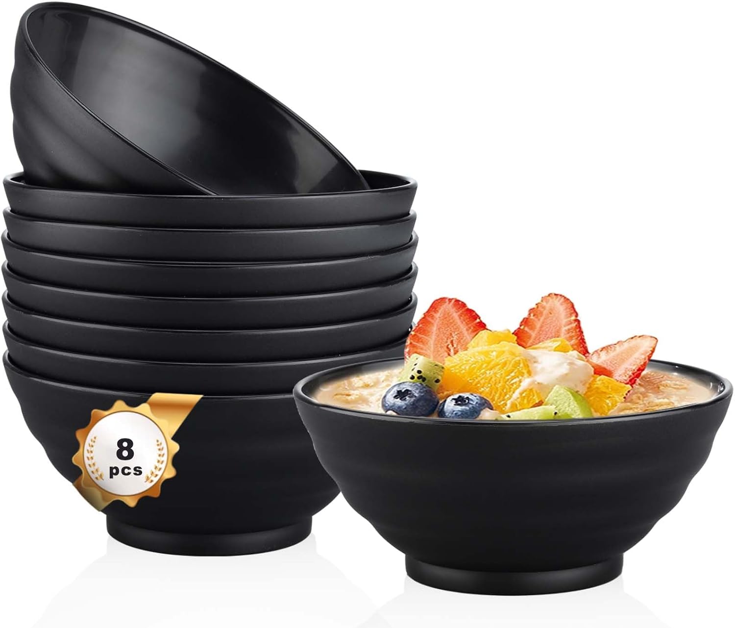 Pleafind Bowl Set of 8, 24oz Plastic Bowls for Kitchen, Unbreakable and Lightweight Soup Bowls, BPA-Free, Idea for Cereal, Dessert, Salad, Dishwasher and Microwave Safe Pleafind Bowl Set of 8, 24oz Plastic Bowls for Kitchen, Unbreakable and Lightweight Soup Bowls, BPA-Free, Idea for Cereal, Dessert, Salad, Dishwasher and Microwave Safe