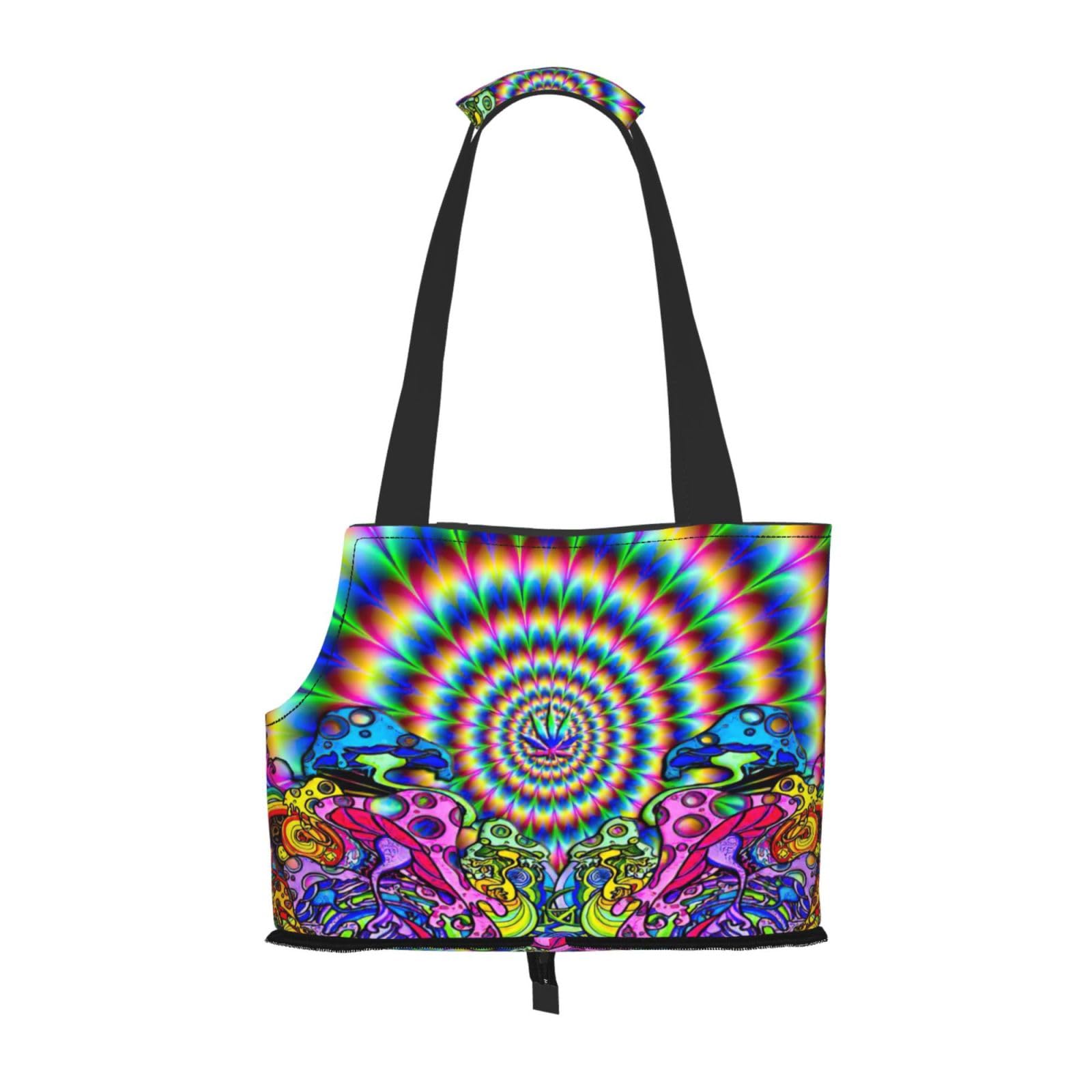 Sac de transport pour petits chiens et chats au design artistique mandala protecteur
