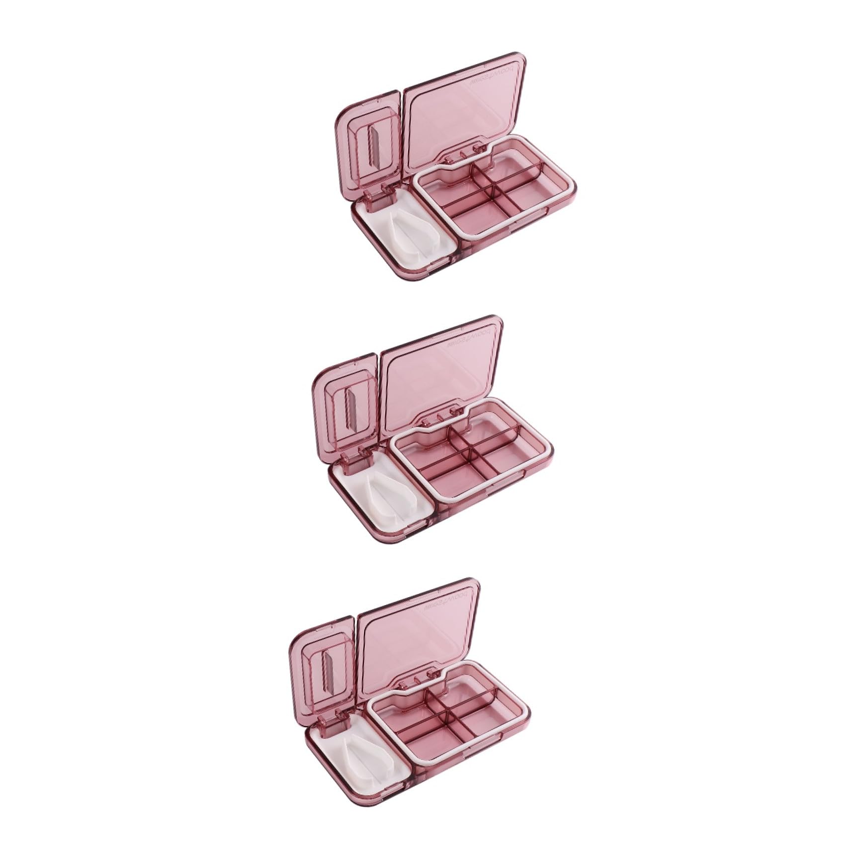 GLEAVI De 3 Pièces à séparateur briseur de médicaments organisateur de médecine coupe comprimé porte- coupe- portable pilulier distributeur PC