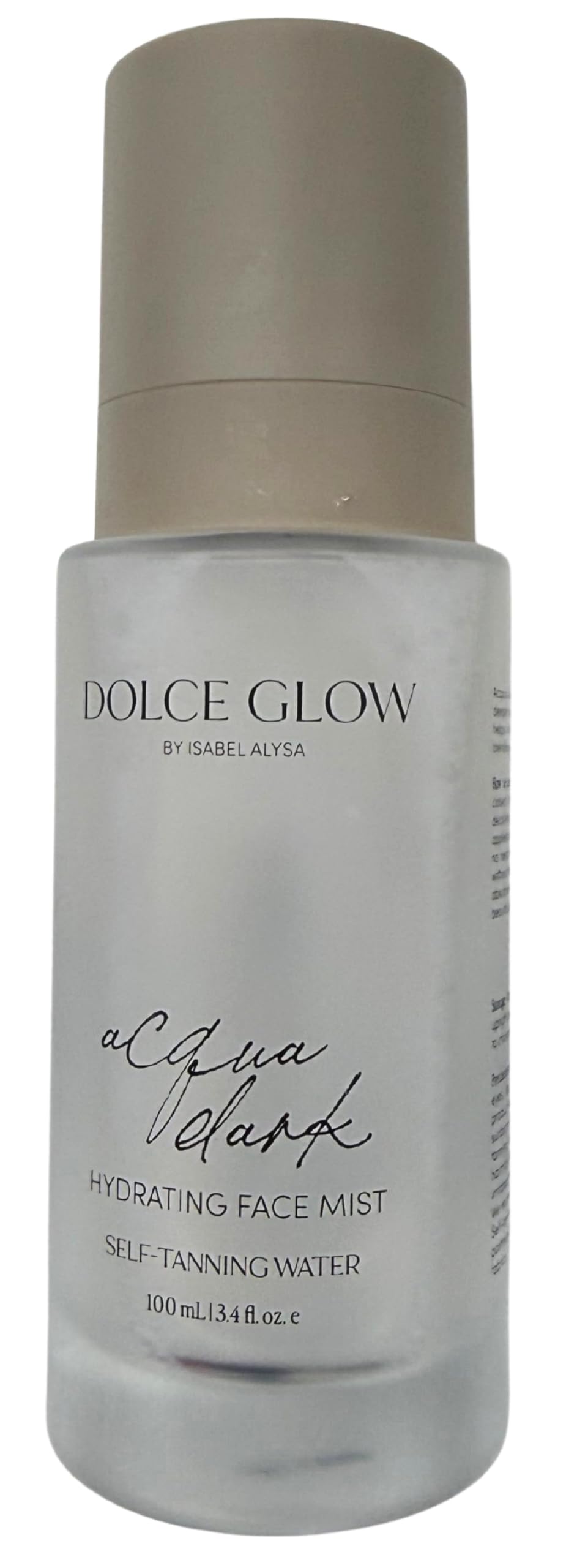 Dolce Glow Acqua Dark Self-Tanning Water Hydrating Face Mist – Makeup Setting Spray for a Natural Radiant Glow – 3.4 fl oz thumbnail 4