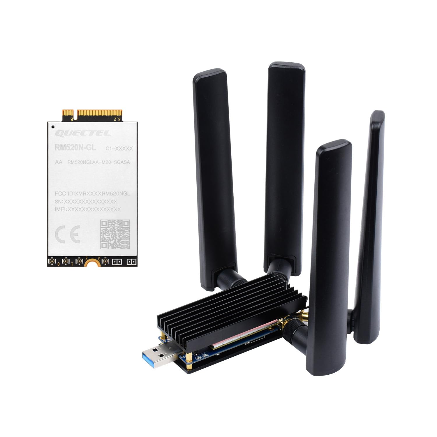 RM520n-GL 5G対応M.2 Key B WWANモジュールCPE Quectel RM520N-GL - wireless cellular modem - 5G