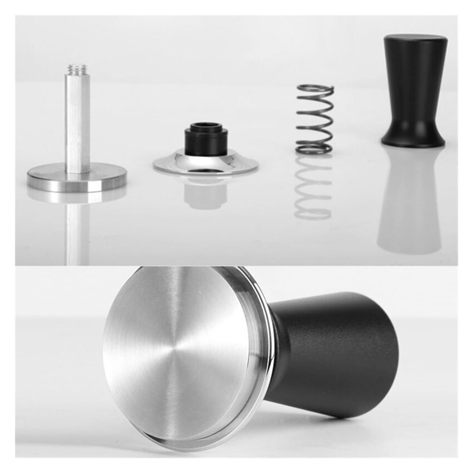 Genérico Café Barista Tamper Espresso de 51mm y 53mm con tampones acero inoxidable resorte(51mm)