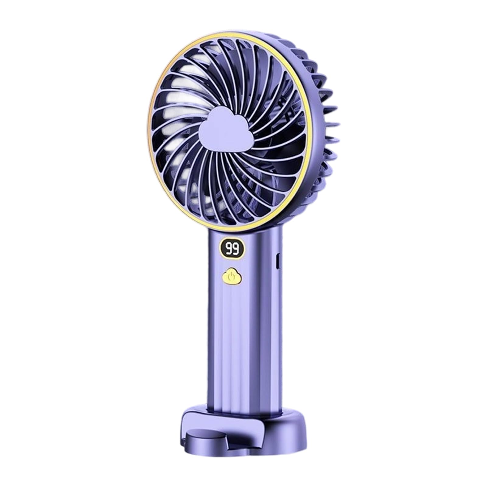 Uqezagpa A Uqezagp Desktop Digital Display Cooling Fan 6000Mah Desk Nd Table Texture For Outdoor Camping Use Portable Fan For Outdoor Travel