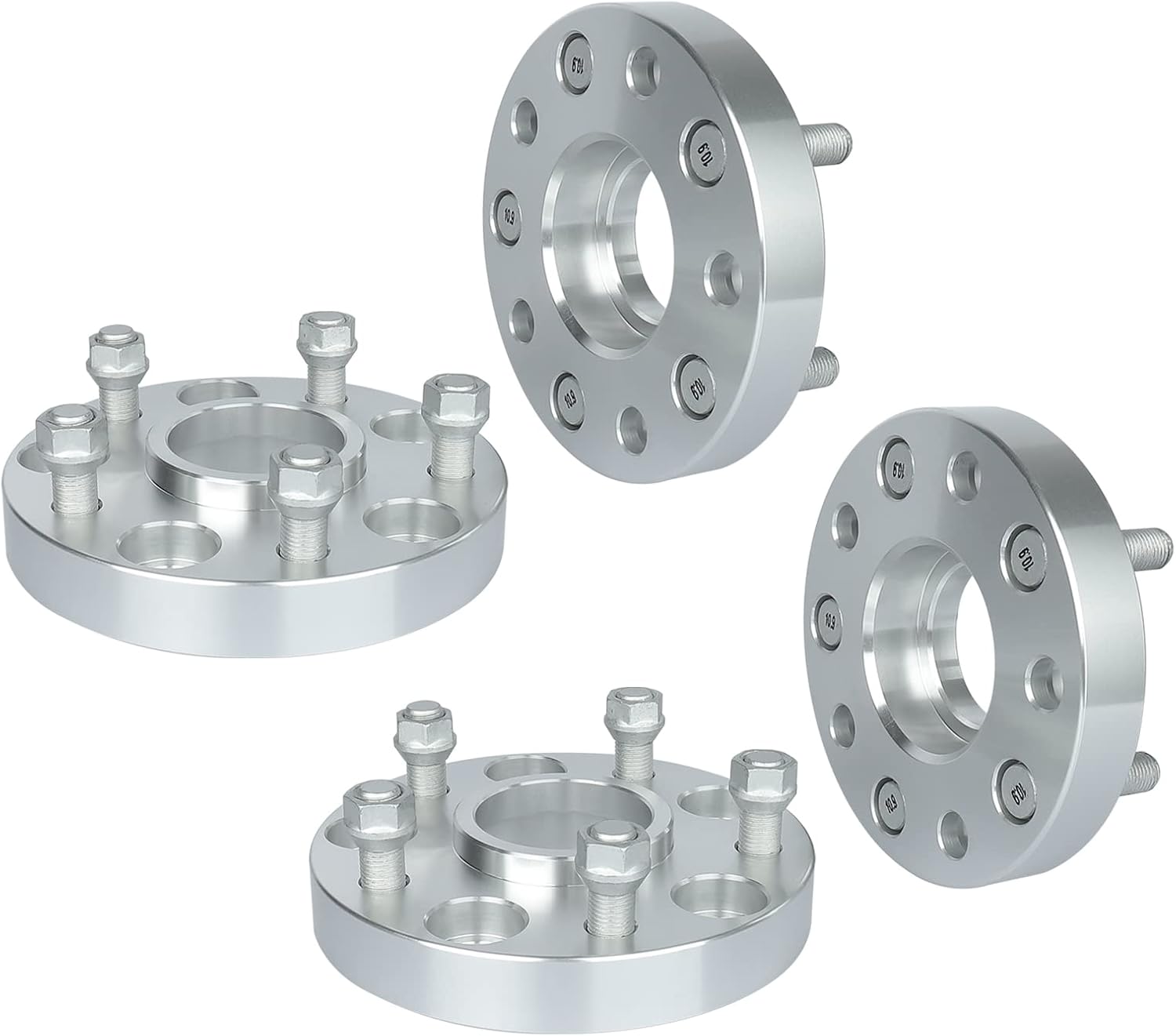 Haruma 5x5in Hubcentric Wheel Spacers 1inch 4cps 71.5mm Hub Bore for Jeep 2018-20 Wrangler JL JLU/2011-20 Grand Cherokee, 2012-20 Durango M14x1.5 Studs Accessories