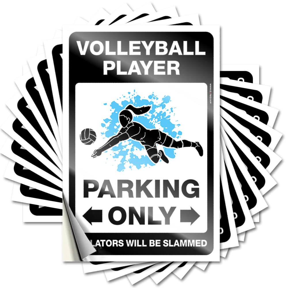 Saying Bedroom Door Decor Vinyl Sticker | Volleyball Player Parking Only Cheap for Western Use(8X12CM)
