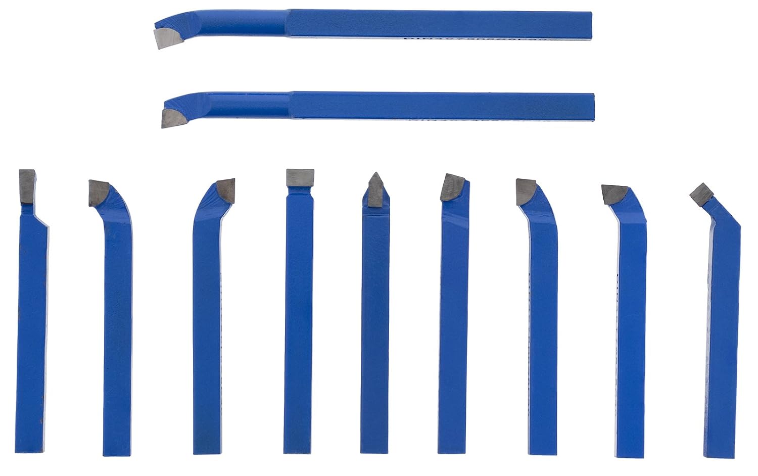 Erie Tools 11 Piece 5/16 in. Metal Lathe Cutter Set with Carbide Tipped for Turning, Boring, and Chamfering