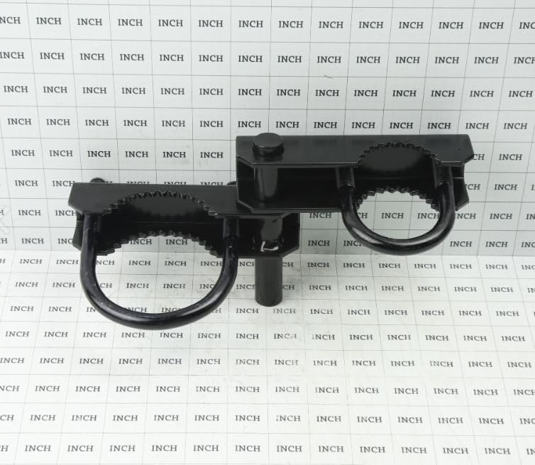 Industrial Chain Link 3" [2 7/8" OD] Black Pressed Steel Offset Gate Hinge