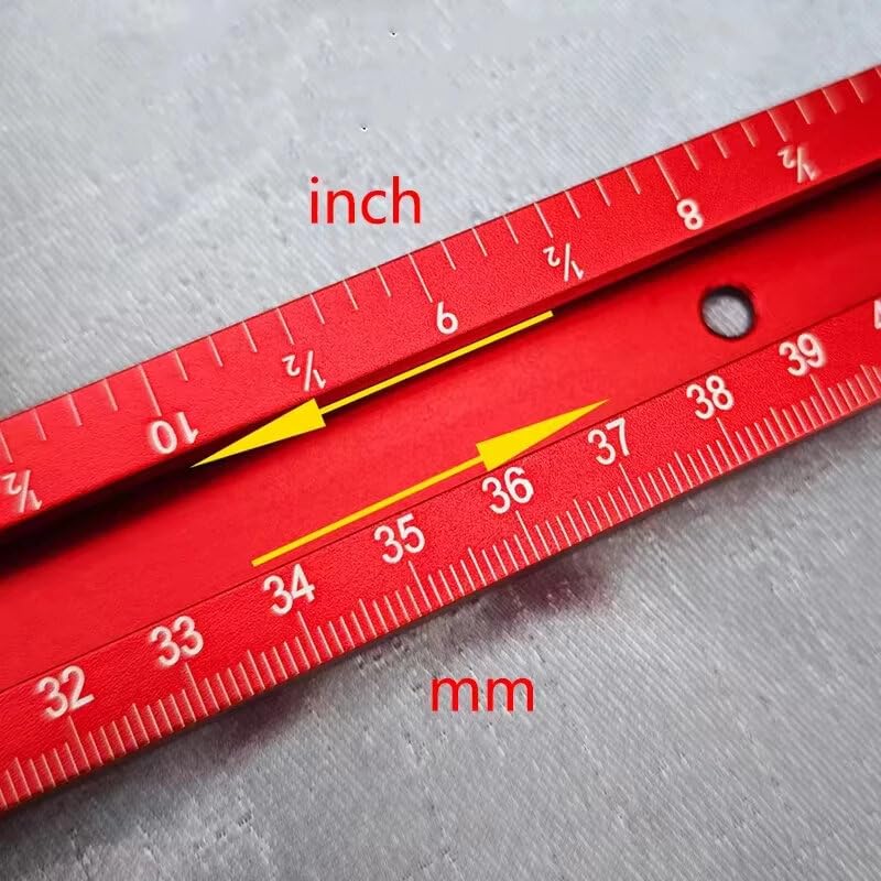 VIDOO Dima per Fresatrice Regolabile in Alluminio Cornice Quadrata 53cm Guida Scanalatura 0-500mm Lavorazione Legno