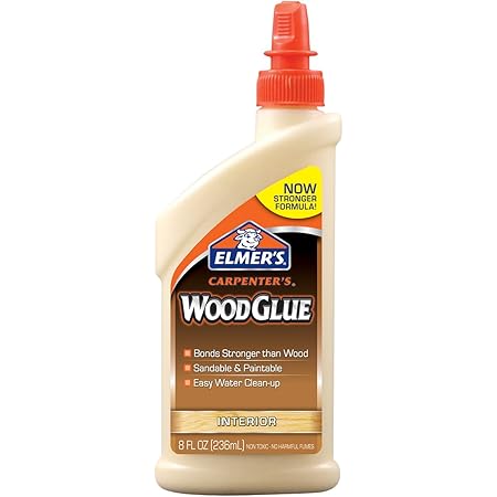 Elmer's E7010 Carpenter's Wood Glue, Interior, 8 Ounces