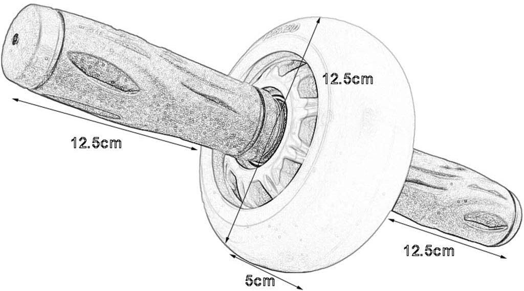 Abdominal Muscle Wheel - Round Men's Difficult Small Round Thin Waist Core Strength Training Indoor Fitness Equipment