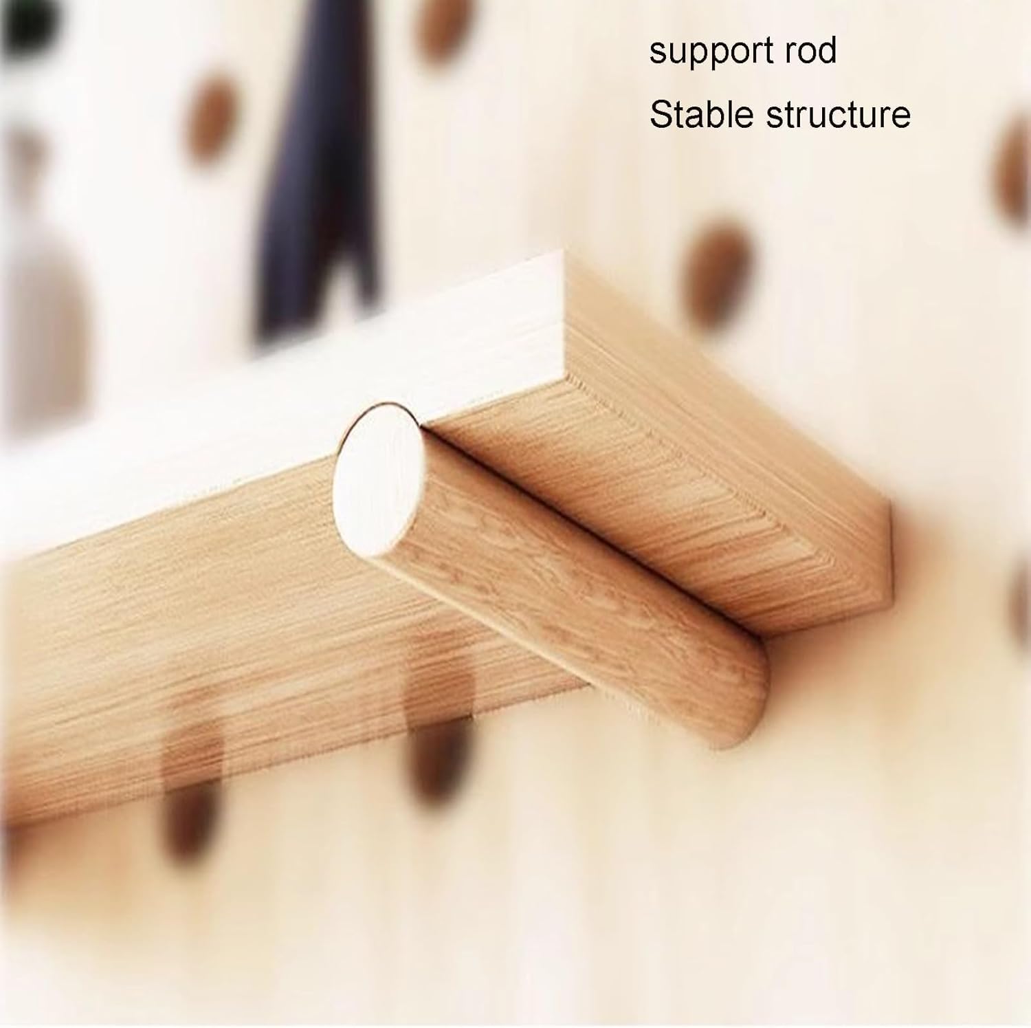 Stecktafel, Wand-Organizer, Massivholzplatten, Stecktafel, Kombinationsset, Wandhalterung, Display-Pegboard, Panel für Bastelzimmer, Küche (weiß)