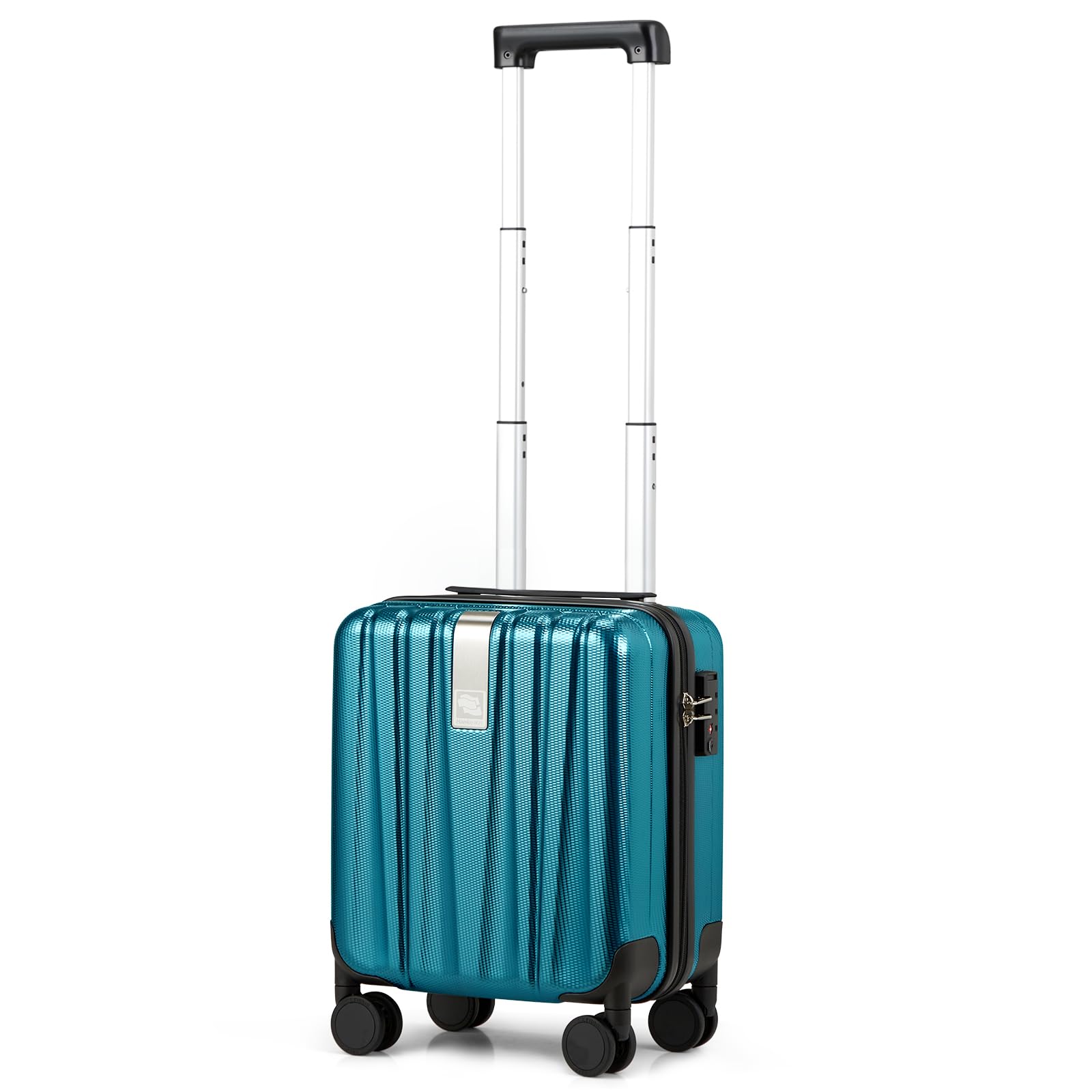 Hanke 14 Inch Underseat Carry On Luggage with Wheels Hard Shell Suitcases Carry On Bag Lightweight Small Mini Suitcase Tsa Luggage for Travel.