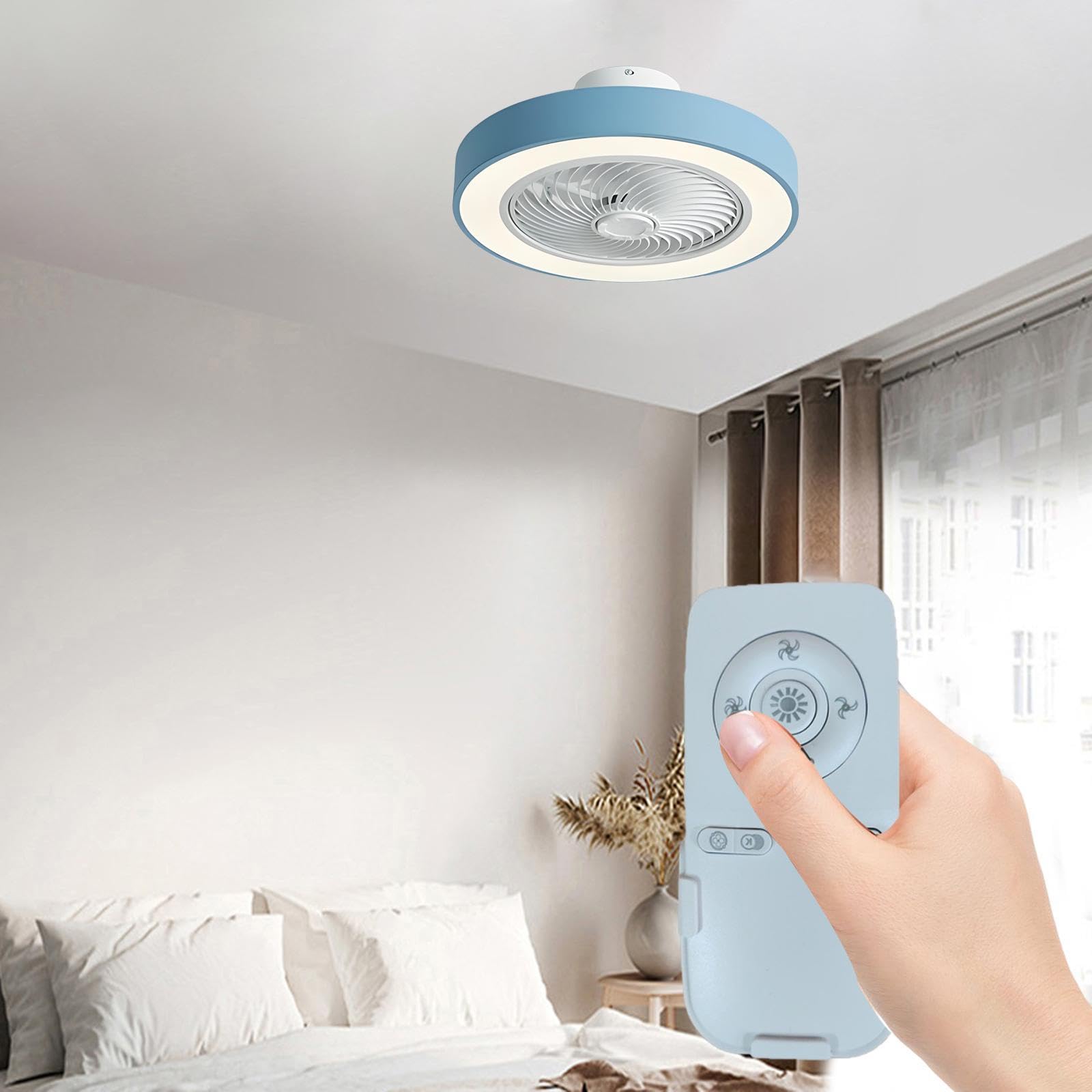 Télécommande pour Ventilateur de Plafond avec Lumière pour Ventilateurs Invisibles,