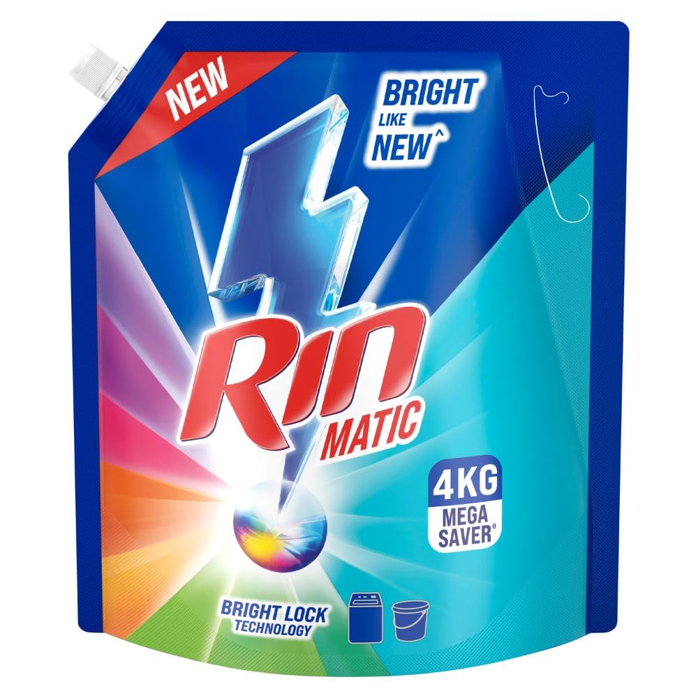 Rin Matic Top Load Liquid Detergent - 4 ltr