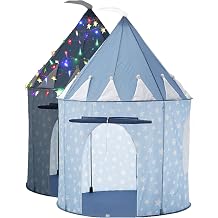 Kids Castle Tent & Lights, Childrens Play House Toy, 41" x 53", Blue