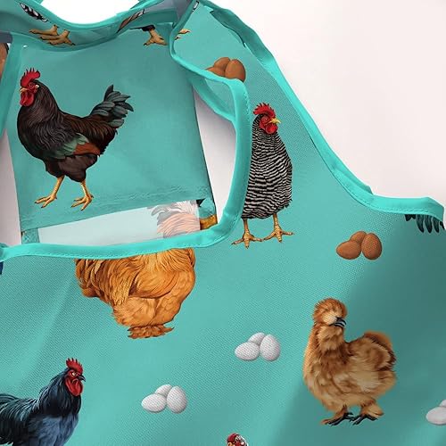 Miniatura 8 de WIRESTER Bolsa de comestibles reutilizable para mujeres y niñas, bolsa de compras plegable, bolsa de hombro, bolsa de playa