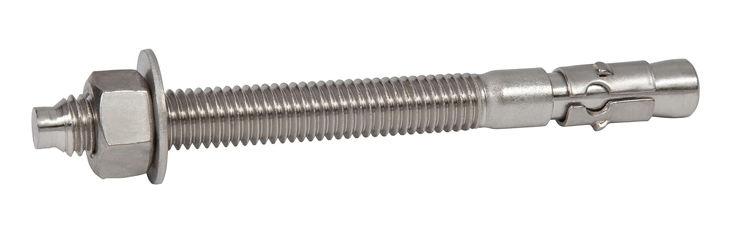 CONFAST 1/2" x 5-1/2" Stainless Steel Wedge Anchor (25 per Box) CONFAST 1/2" x 5-1/2" Stainless Steel Wedge Anchor (25 per Box)