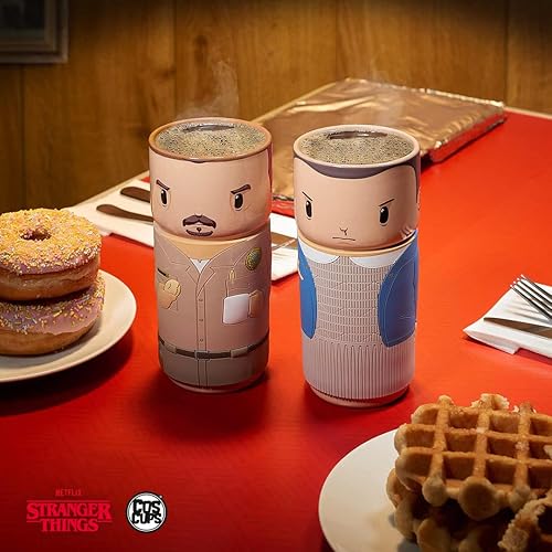Vista 5 de CosCups by Numskull Stranger Things Eleven - Taza de cerámica con funda de goma, 13.5 fl oz, producto oficial de Stranger Things