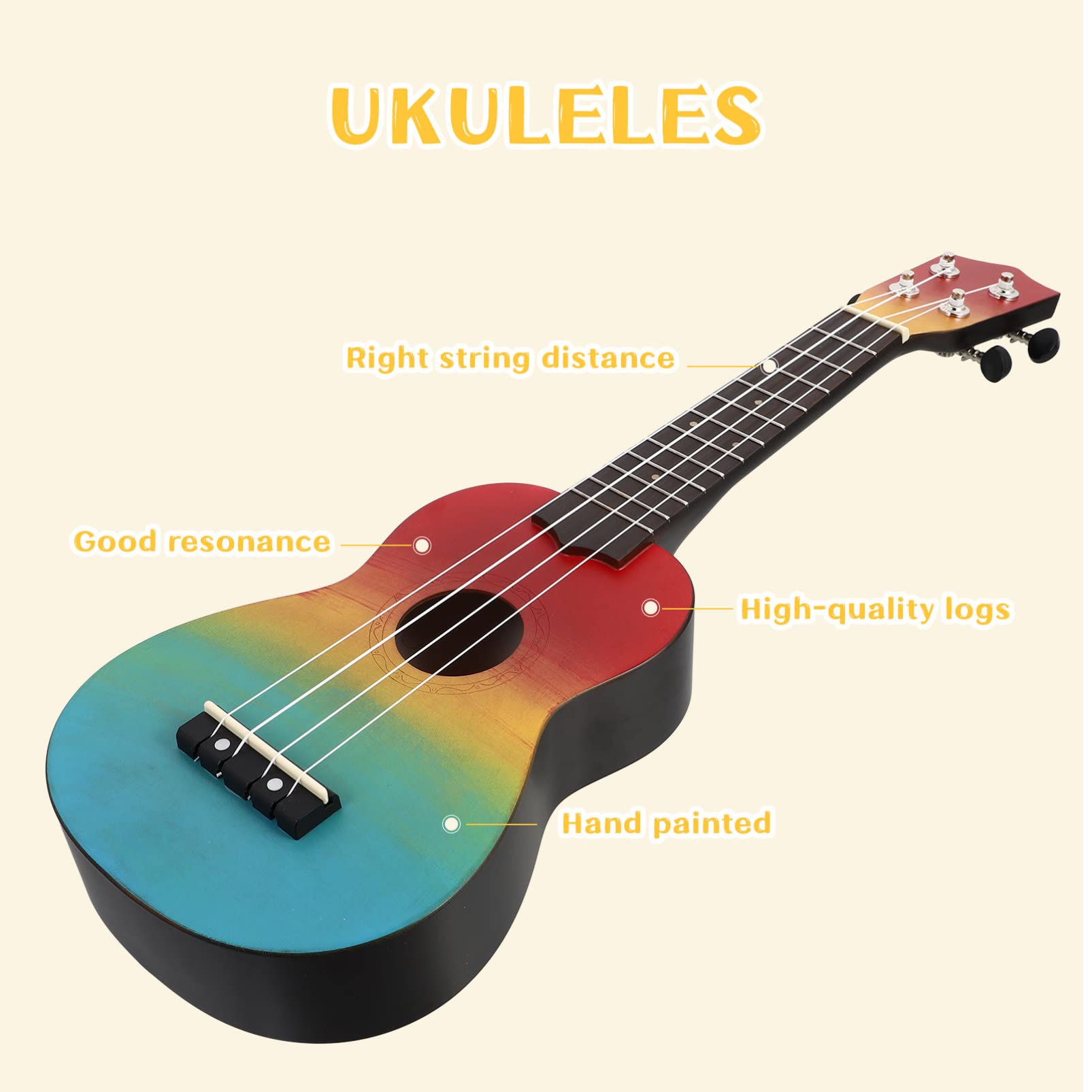Milisten 1 Juego 21 Ukelele Instrumentos Musicales Juguetes Miniguitarra Acustica Guitarra Infantil Mini Instrumentos Mini Juguete Juego Infantil Niño Colocar Madera Eléctrico