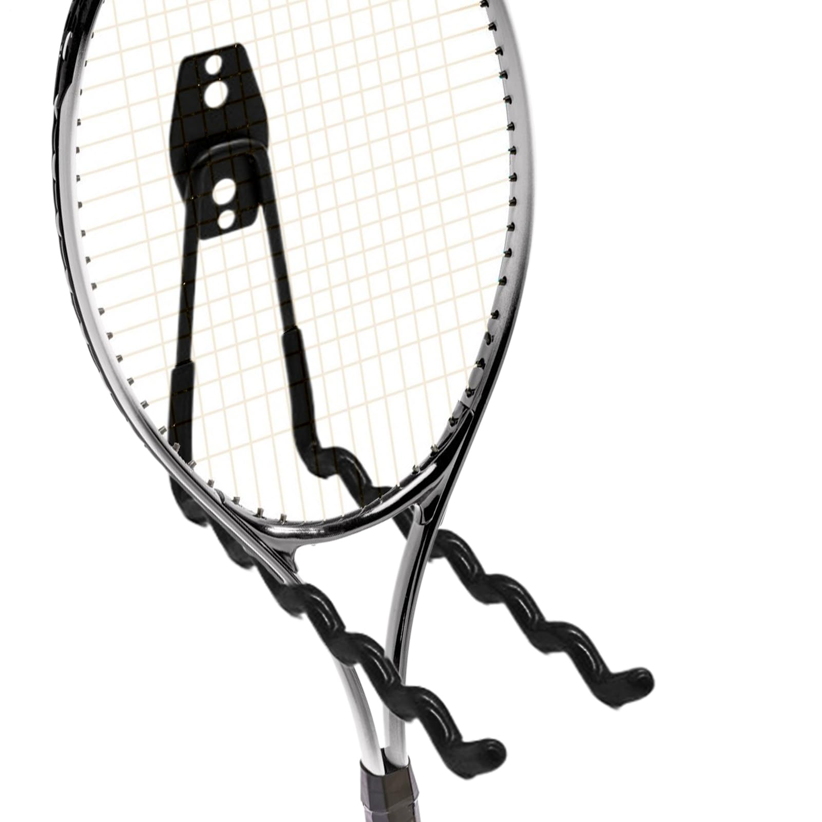 Tennis Racket Storage Rack - Wall Hook Badminton Racket Holder, Metal Tennis and Badminton Rackets Holder, Display Rack Utility Hooks Paddle Holders, Holds 6 Racquets