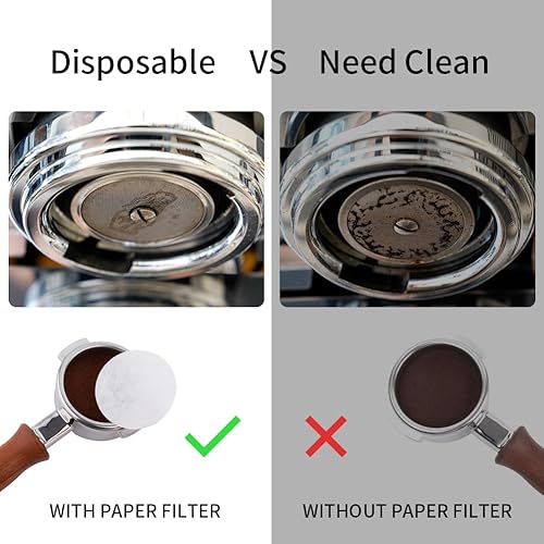 Miniatura 6 de watchget Filtro de papel espresso de 2.165 in, filtro de papel inferior de 2.283 in, filtro de papel de café, pantalla de disco de café,