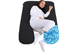 U Shaped Pregnancy Pillow: Memory Foam Maternity Pillow for Sleeping