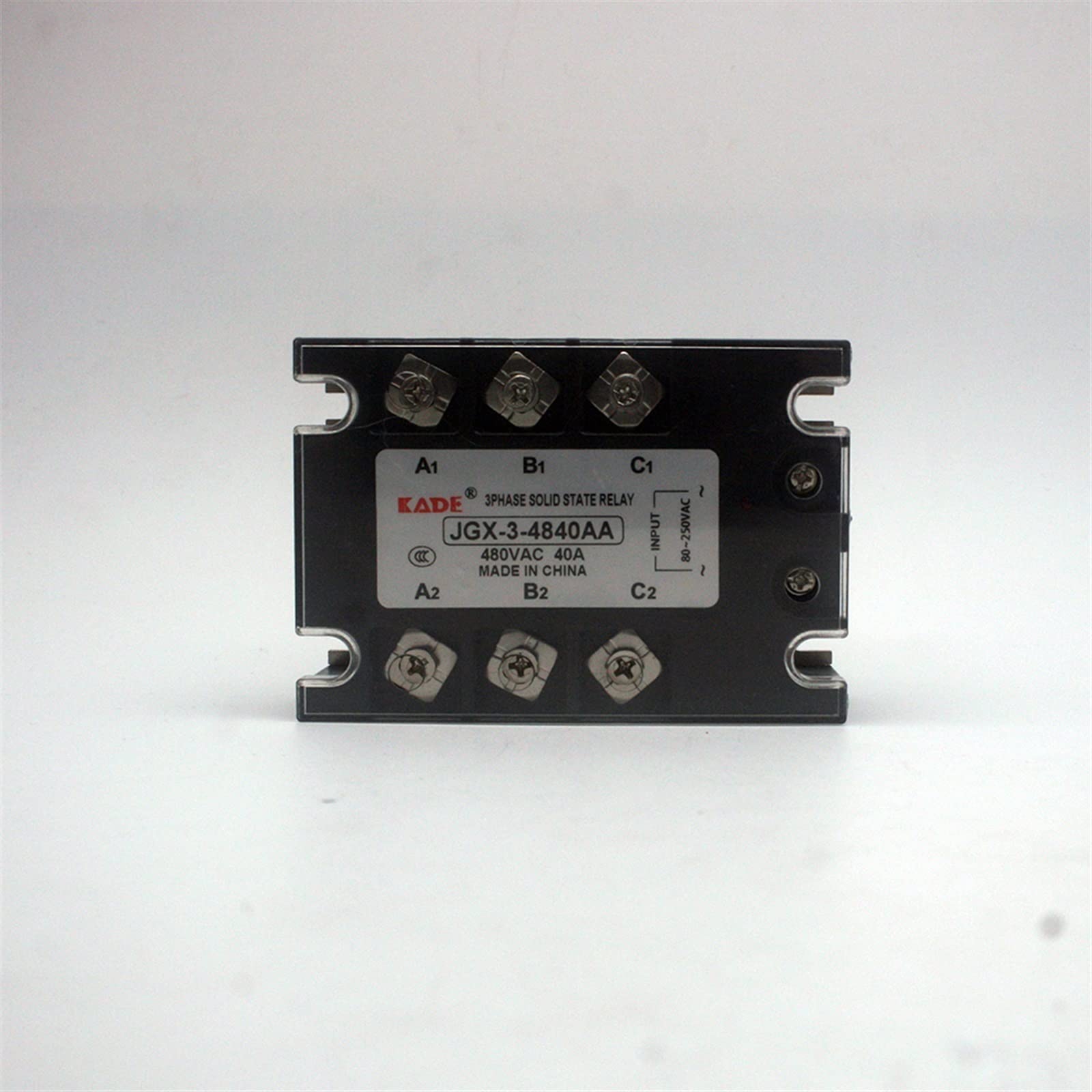 relais à semi-conducteurs triphasé jgx à haute isolation sans usure mécanique 480vac 100aa