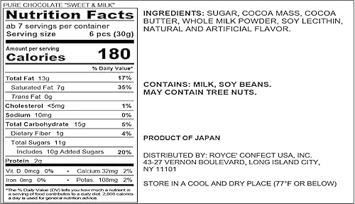 Miniatura 4 de ROYCE' Pure Chocolate "Sweet & Milk"