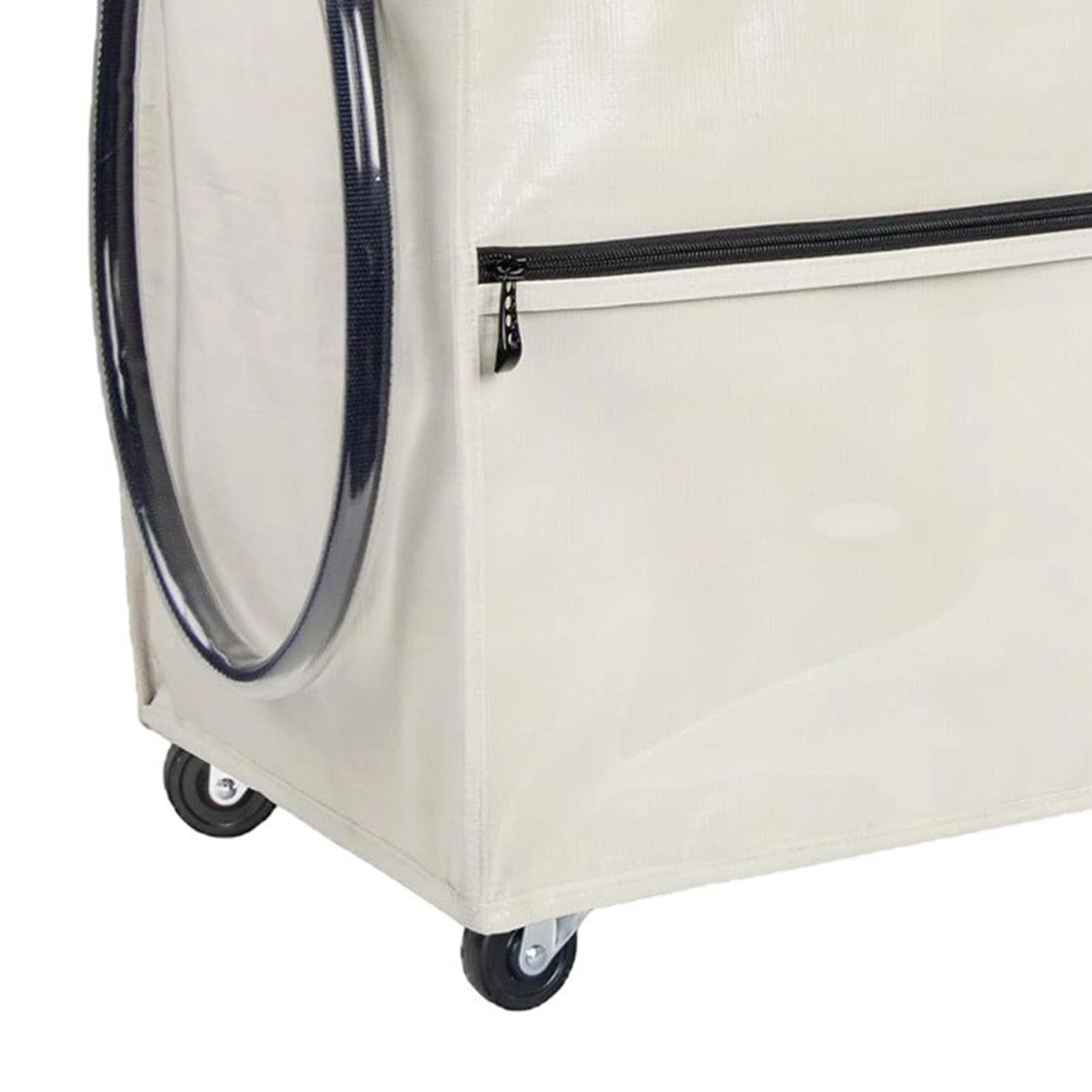 RIZGHWOY Borsa di Drogheria Riutilizzabile su Ruote Carrello della Spesa Portatile a Prova di Carrello Pieghevole per Campeggio in Palestra da Viaggio (WHITE)