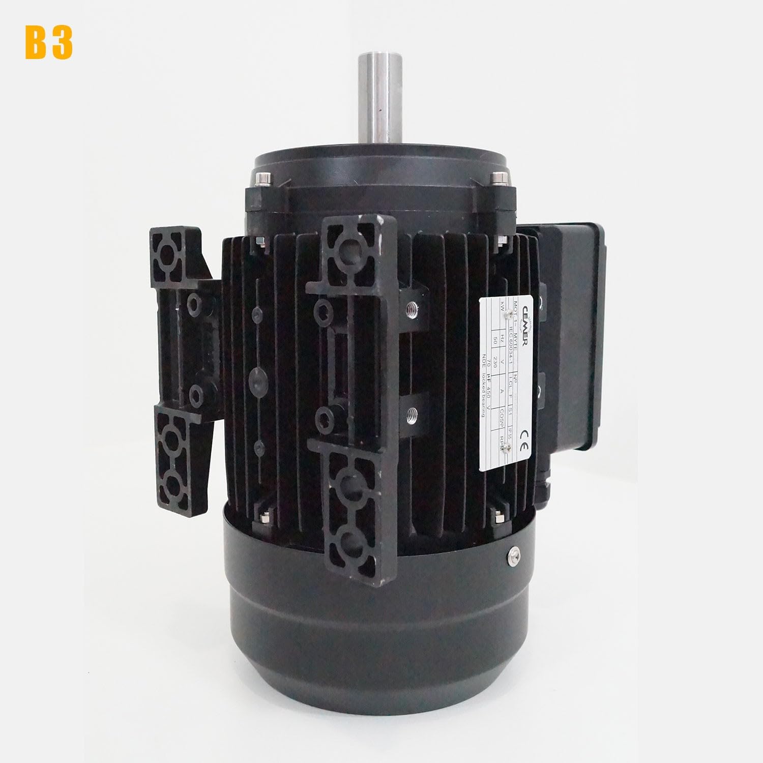 Moteur électrique 0,37 Kw 1000 Tr/min 220v Monophasé Cemer My8016b3 - Bride B3