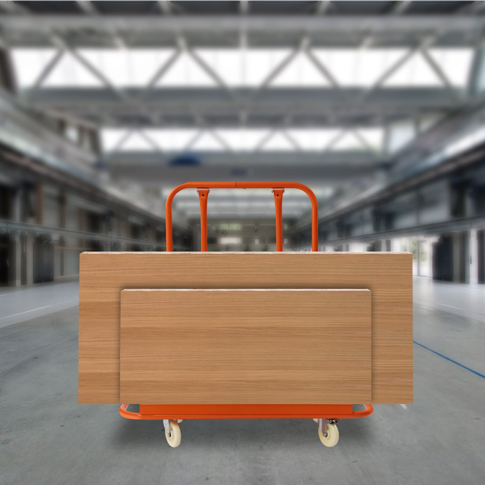 Carrello fino a 725 kg, carrello per il trasporto con 4 ruote universali per fabbriche, negozi espressi, ecc