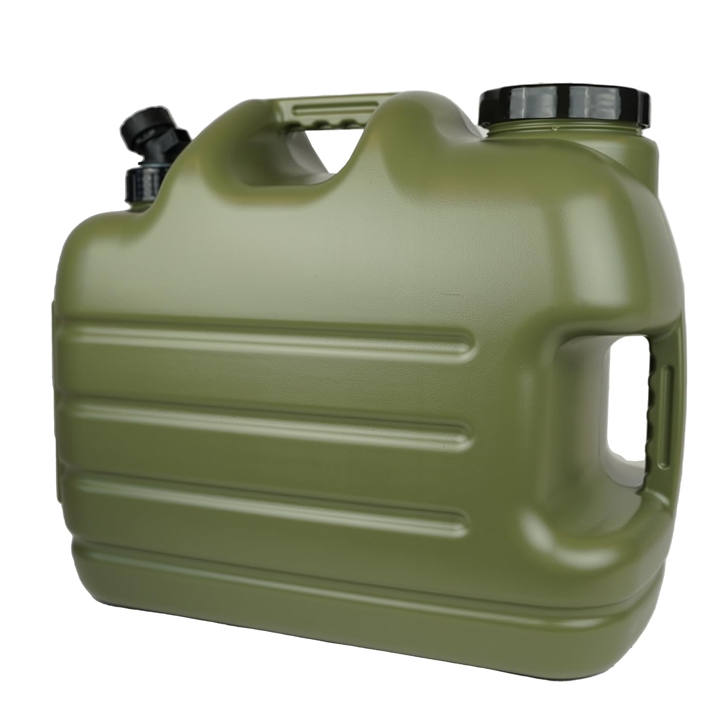 Tanica per Acqua con Rubinetto - Polietilene Verde - Serbatoio Acqua - Contenitore Acqua - Distributore Acqua - con Rubinetto Dosatore