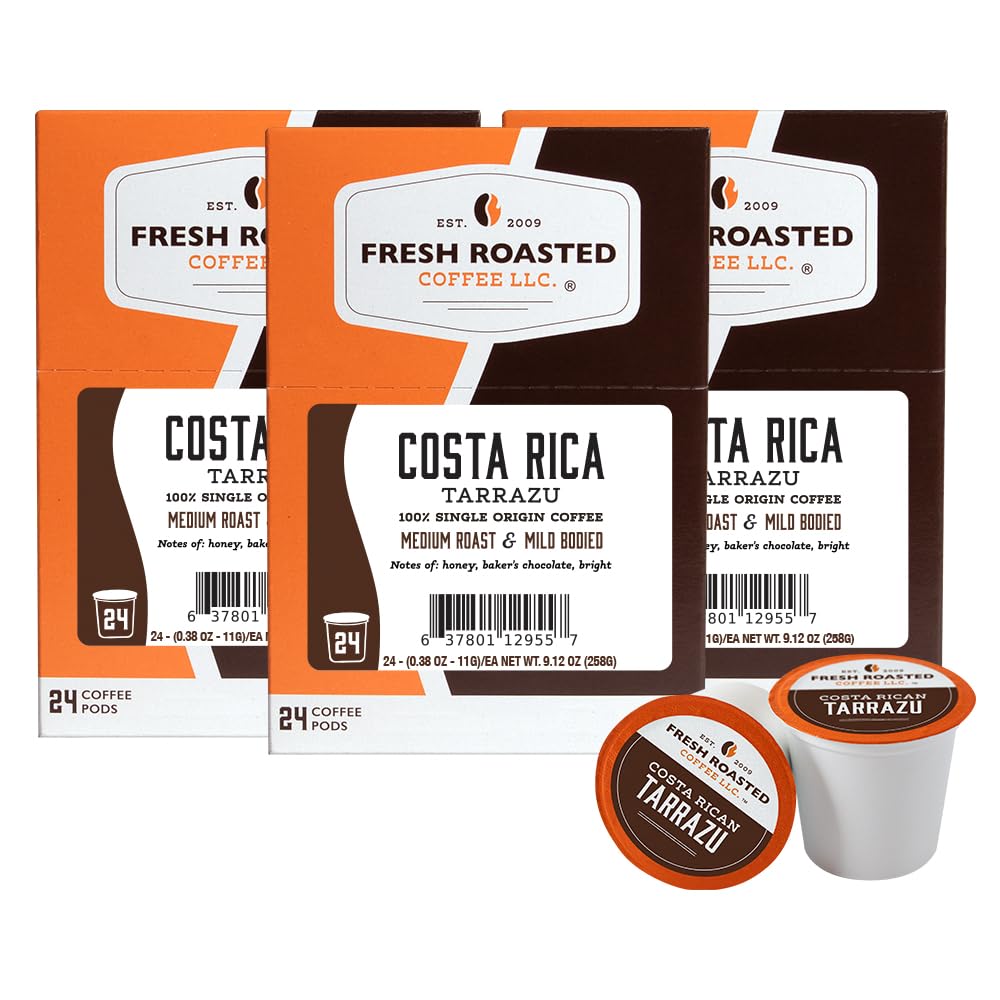 Amazon.com: Fresh Roasted Coffee, Costa Rica Tarrazu K-Cup Pods