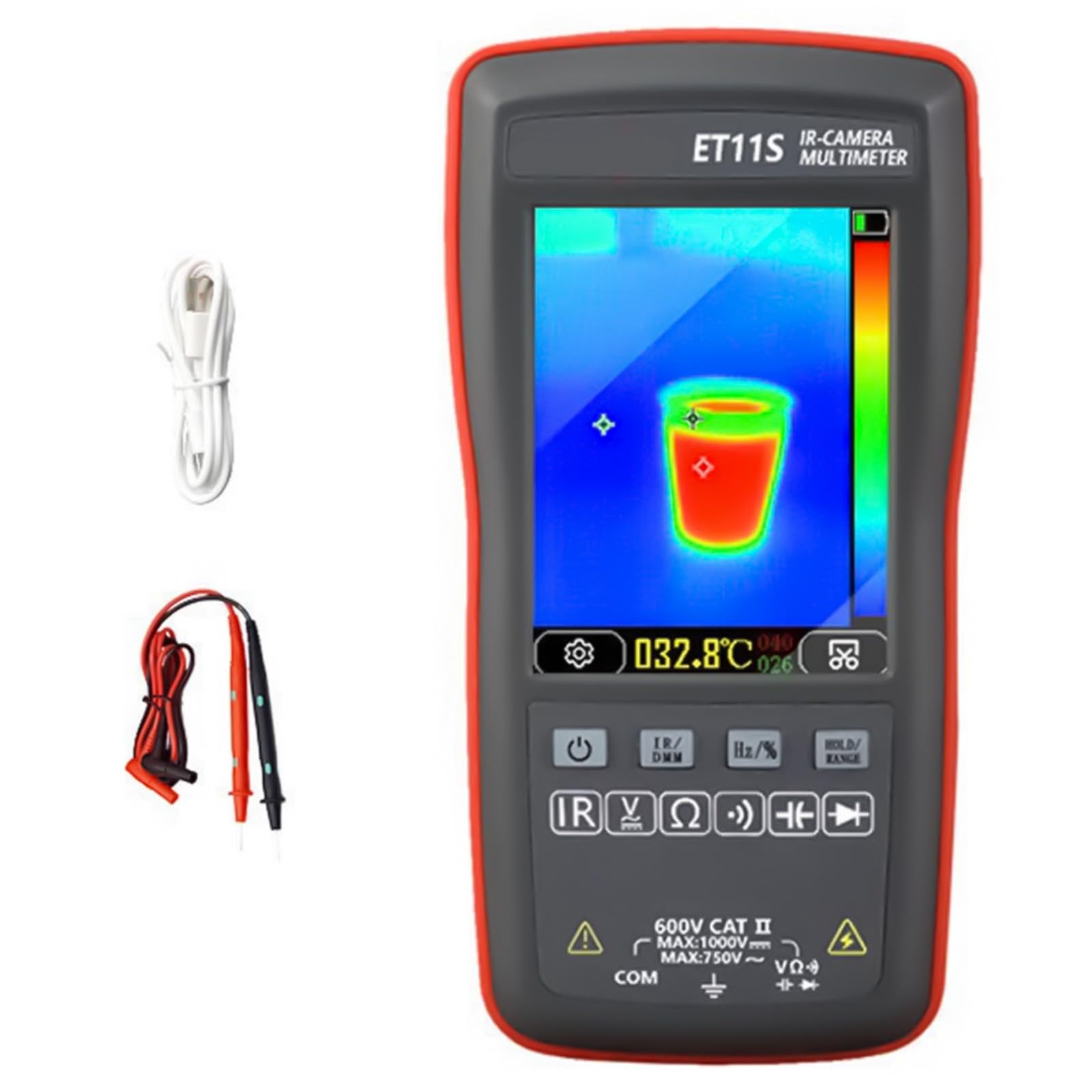 Cazstyk Imaging Multimeter Thermal Device With Live Heat Distribution Analysis For Building Diagnostics Multimeter Device With Live Heat Distribution Analysis For Building Diagnostics