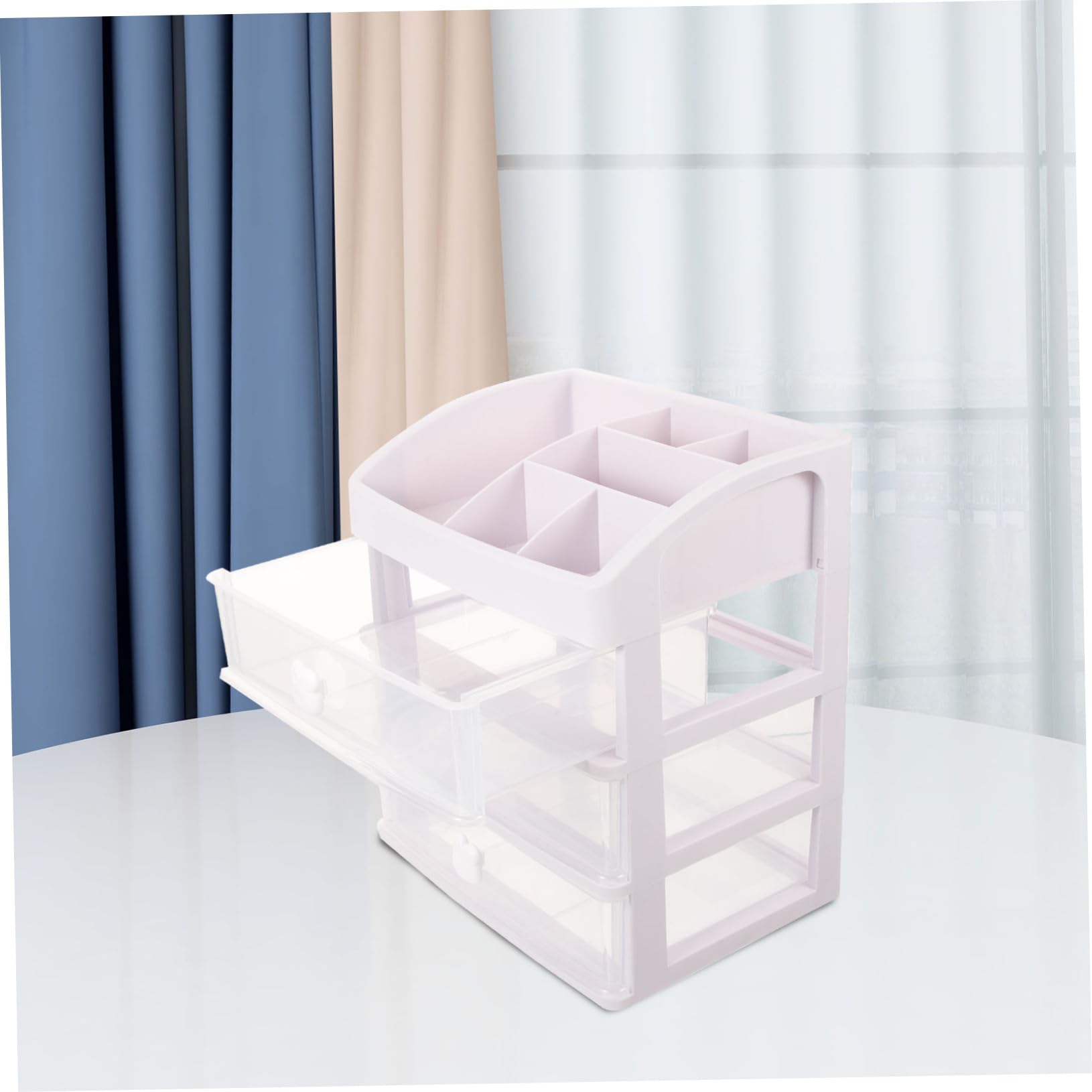 Organizer per Cancelleria Cassetto Decorazioni Kawaii per Scrivania Scatola Portaoggetti da Tavolo Organizer Multistrato per Trucchi e Prodotti da Bagno