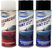 Vista 34 de Tarro de media onza para Audi A7 pintura de retoque automotriz – Havanna Black Pearl LY8X – Color+Clearcoat paquete