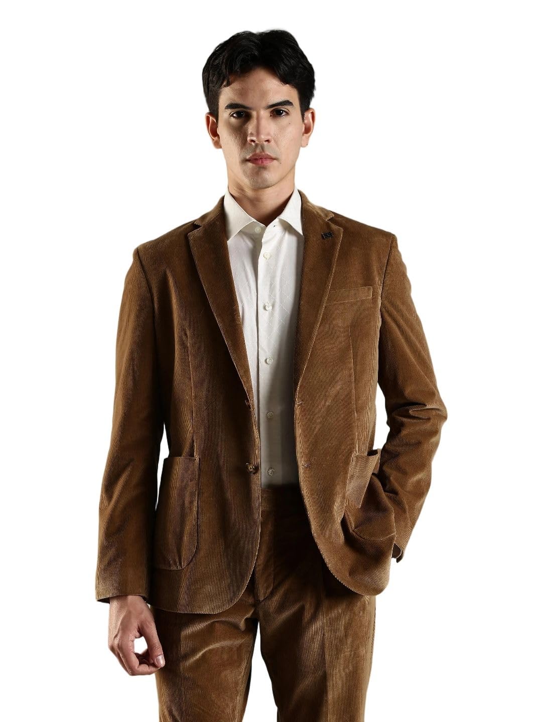 tommy hilfiger Textured Regular fit Cotton Blazer-picture-46