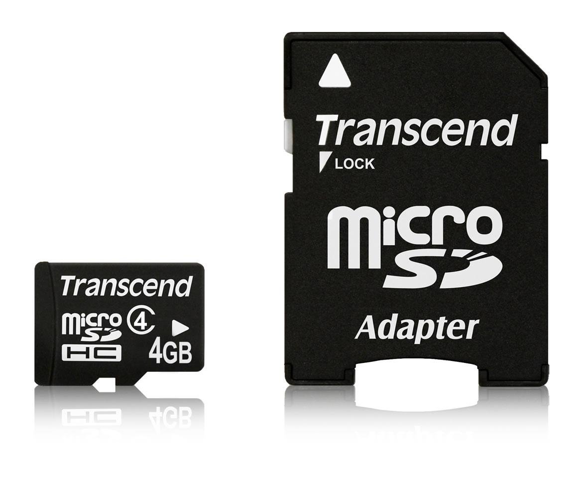 Amazon.com: Transcend 4 GB Class 4 microSDHC Flash Memory Card