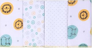 Paninho De Boca Bordados Karinho Estampado para Bebê 32Cm X 32Cm Contém 04 Un