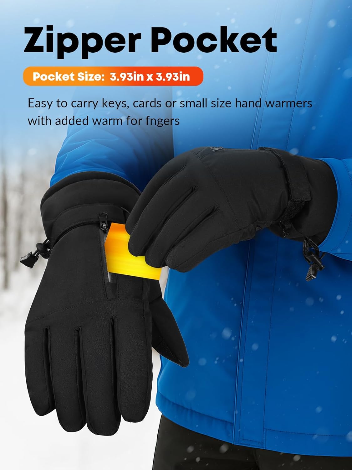 KASBAH Winter Gloves for Men Warm -20℉ Windproof Waterproof Ski Women Glove with Touchscreen Thermal Lining Anti-Slip for Work Cycling Motorcycle Snowboarding - Image 2