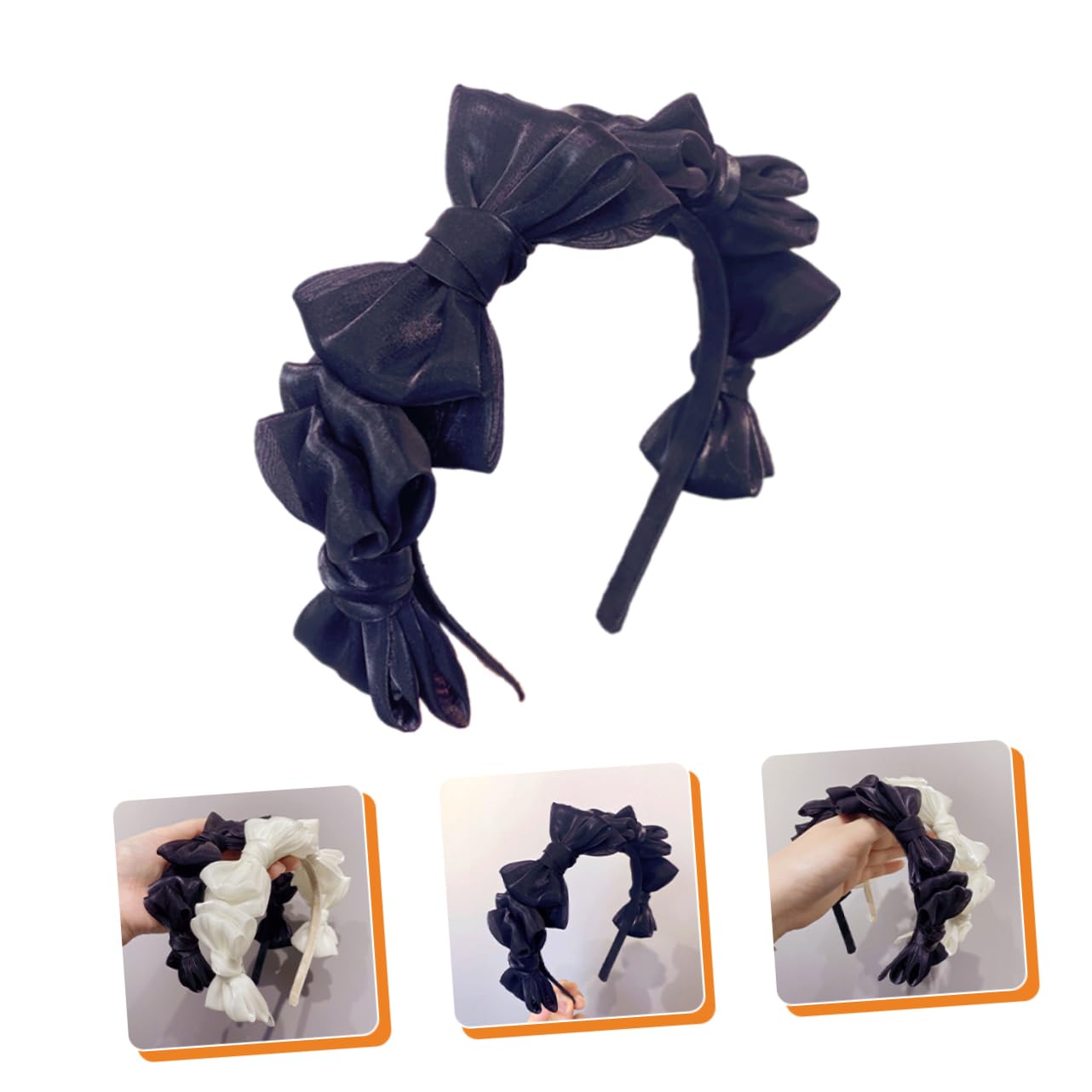 FRCOLOR 5 Diademas Elegantes Con Lazo Para Mujer Cinta Para El Pelo Accesorio Elegante