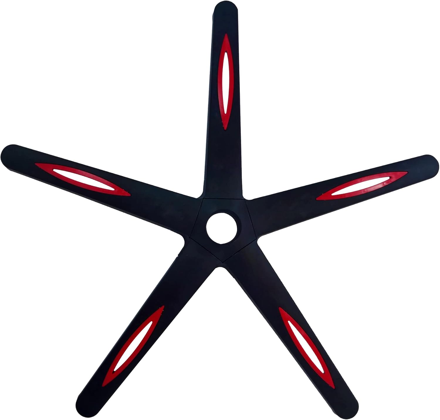 Frassie 28 inch Nylon Gaming Chair Base with 5 Casters, Heavy Duty Boss Office Chair Base Part Replacement (Red)