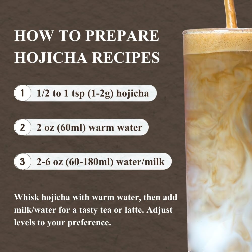 YEDOENSIS Premium Hojicha - autentyczna japońska palona zielona herbata w proszku (worek 100 g)