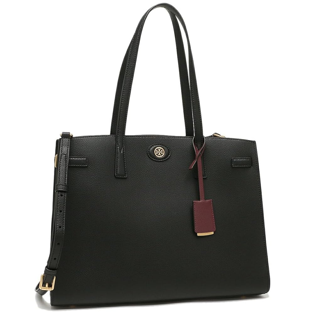 トリーバーチ ハンドバッグ　黒　レザー　ロビンソン 2way クロシェット トリーバーチ ハンドバッグ 黒 レザー ロビンソン 2way