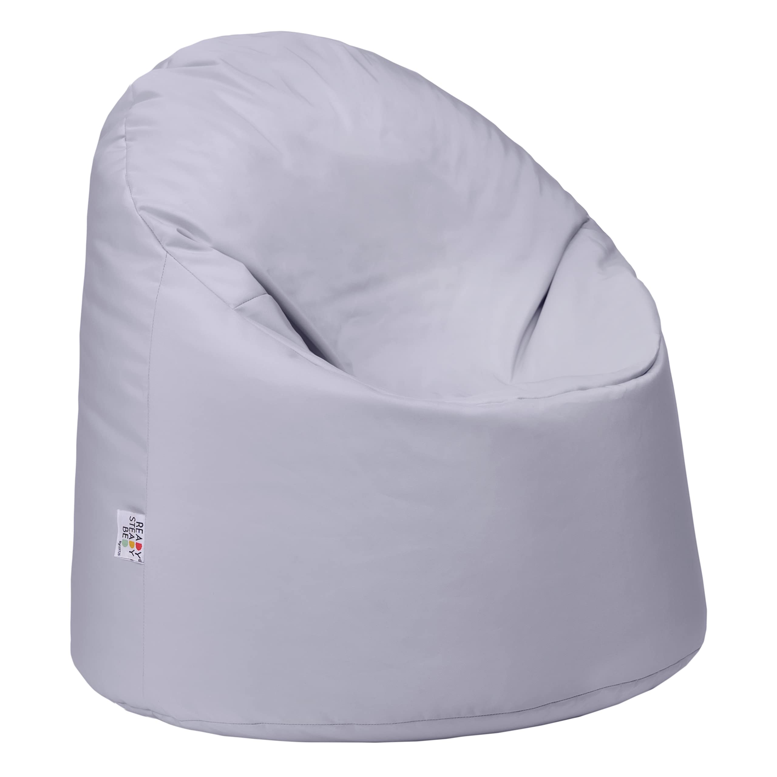 Ready Steady Bed Chaise Bean Bag | Siège BeanBag Confortable pour l'intérieur et l'extérieur | Meuble pour Enfants résistant à l'eau | Conception Ergonomique Durable et Confortable (Argent)