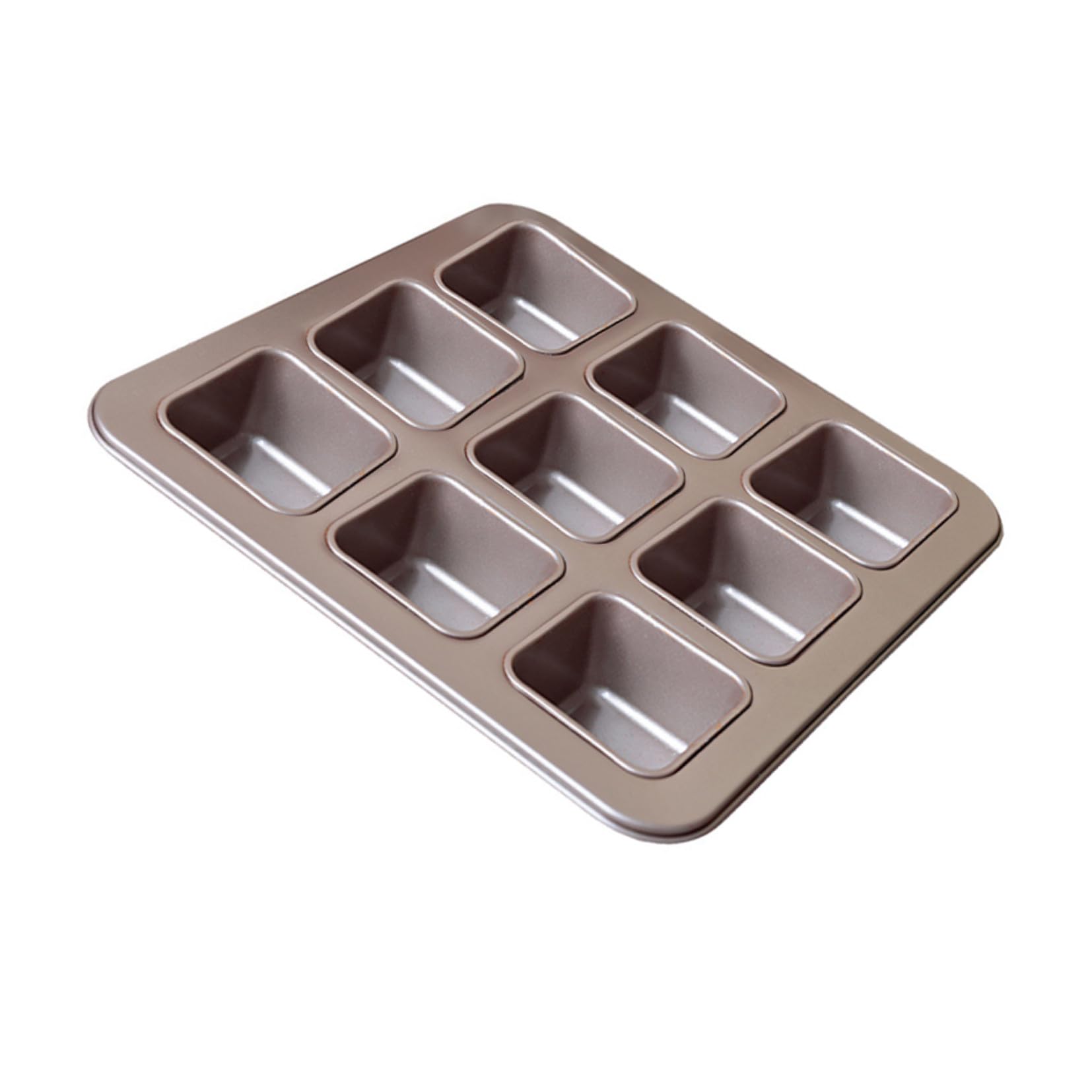 Artibetter Moule à Pâtisserie 9 Compartiments en Acier Carbone Facile à Nettoyer Carré Antiadhésif pour Gâteaux et Desserts Maison