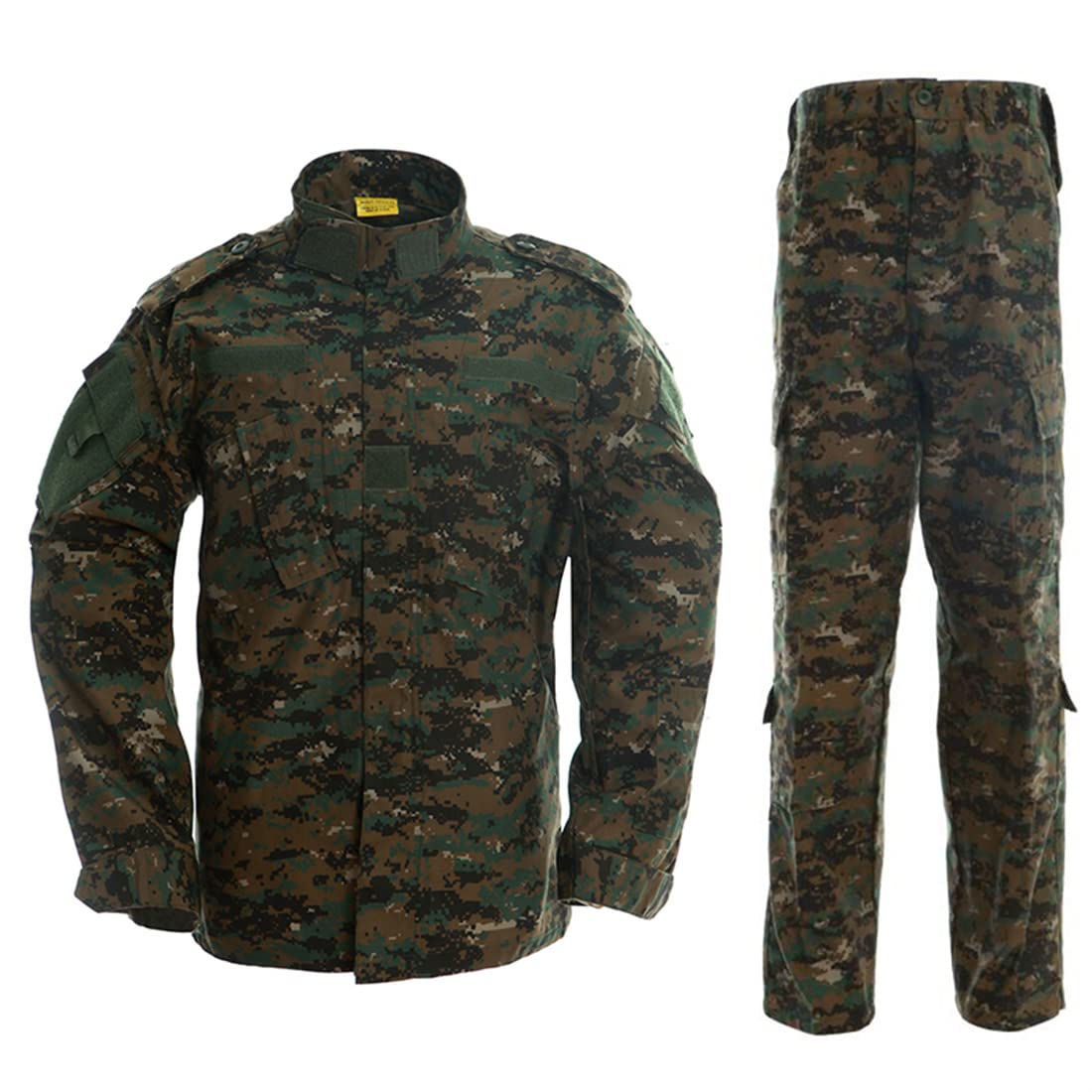 Kombinezon kamuflażowy mundur bojowy BDU mundur wojskowy polowanie wojna paintball płaszcz + spodnie cyfrowy dżungla kamuflaż