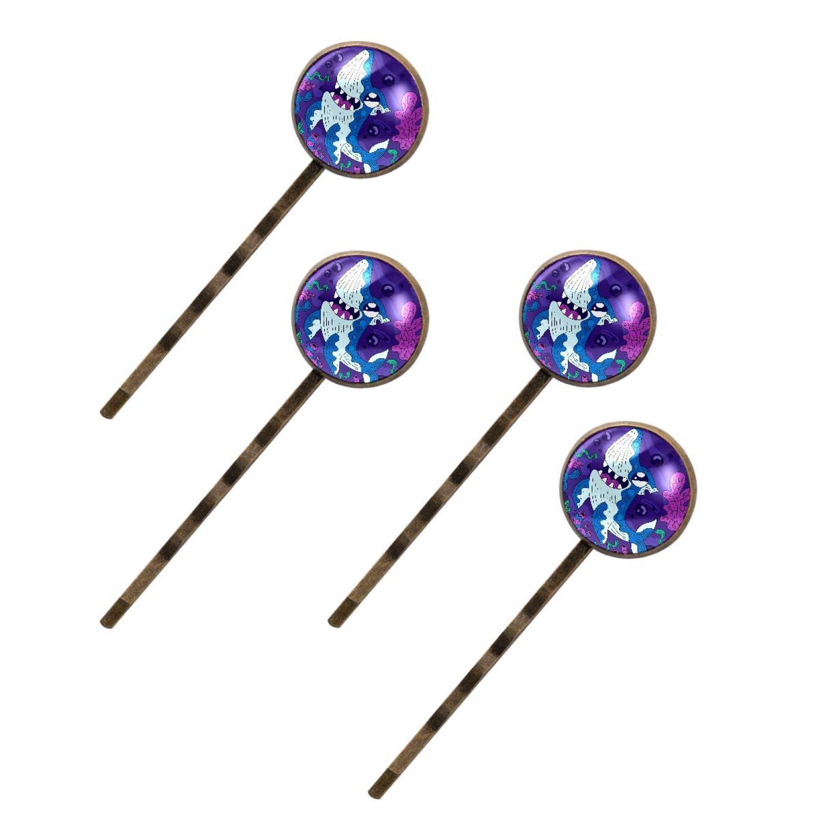 Épingles à cheveux ondulées lot de 4 accessoires requin et algues - 13