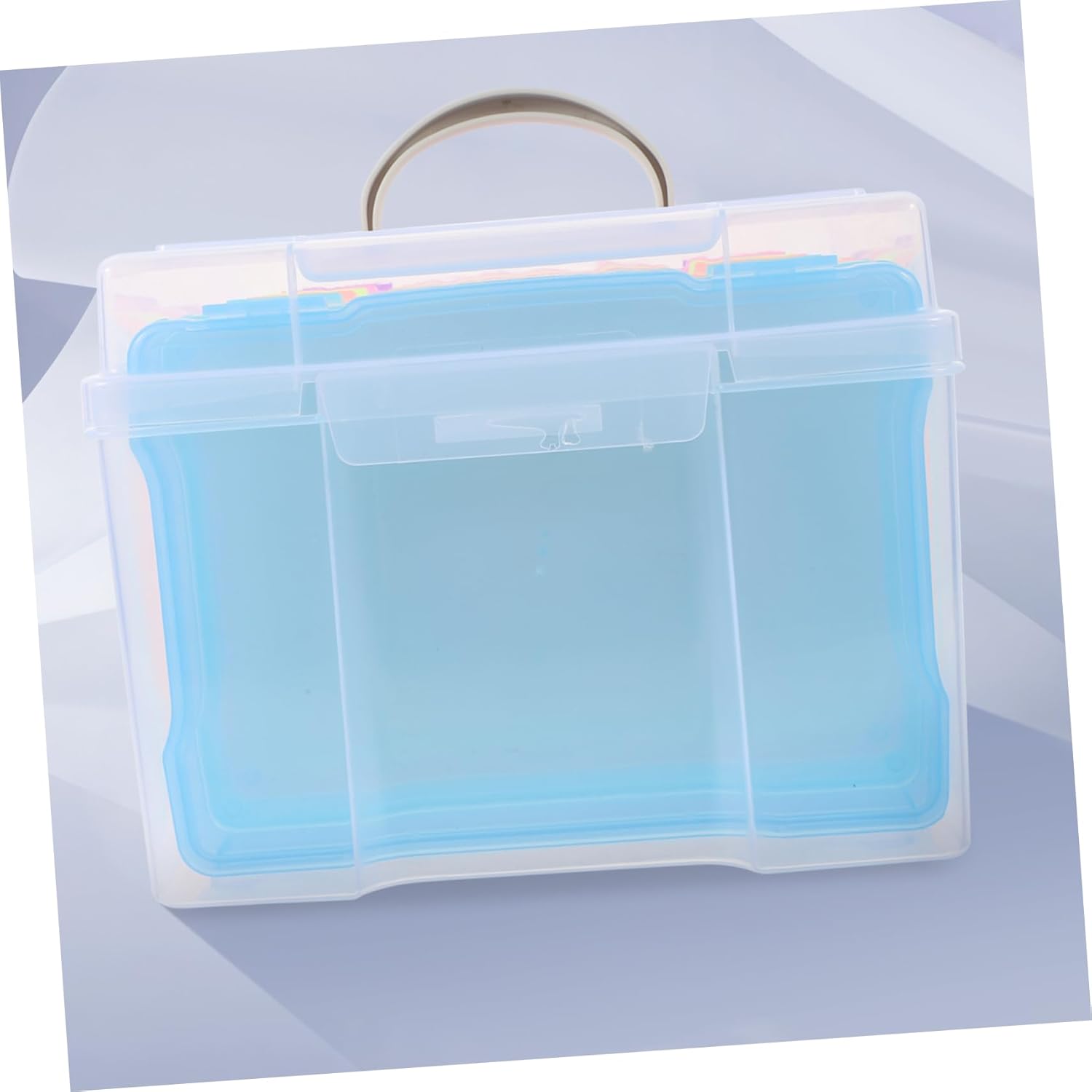 1set Multi-functional Photo Storage Organizer Box Compartment for Items Craft Box for Easy Organization and Desktop Clarity