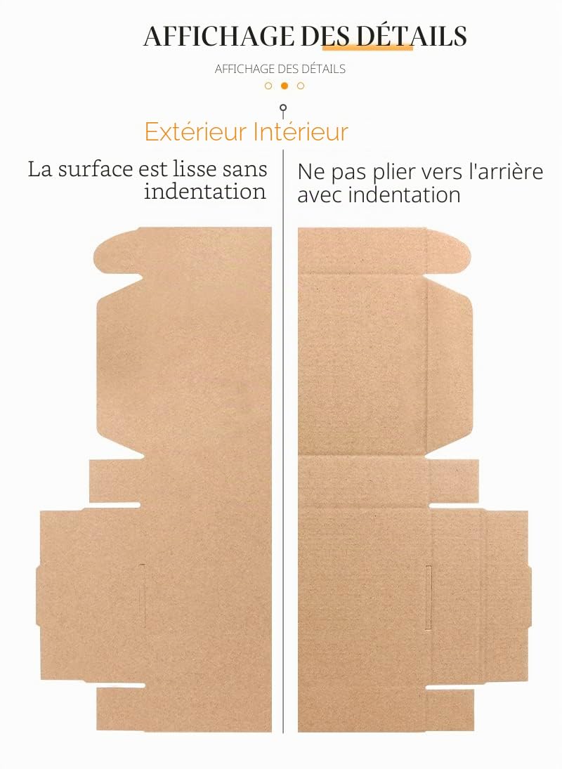 360×260×103mm Boîtes postales pour petits colis Boîtes en carton ondulé pour l'expédition, Boîte d'expédition postale brune pour les petites entreprises, le stockage ou l'emballage de cadeaux (10 Pcs)